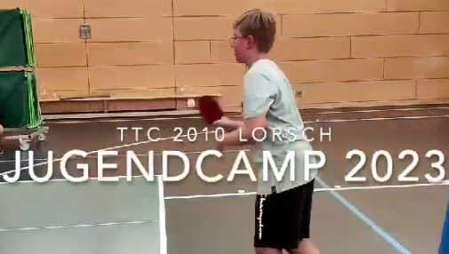 Video: Impressionen vom Tischtennis-Jugendcamp des TTC 2010 Lorsch e.V. im Sommer 2023